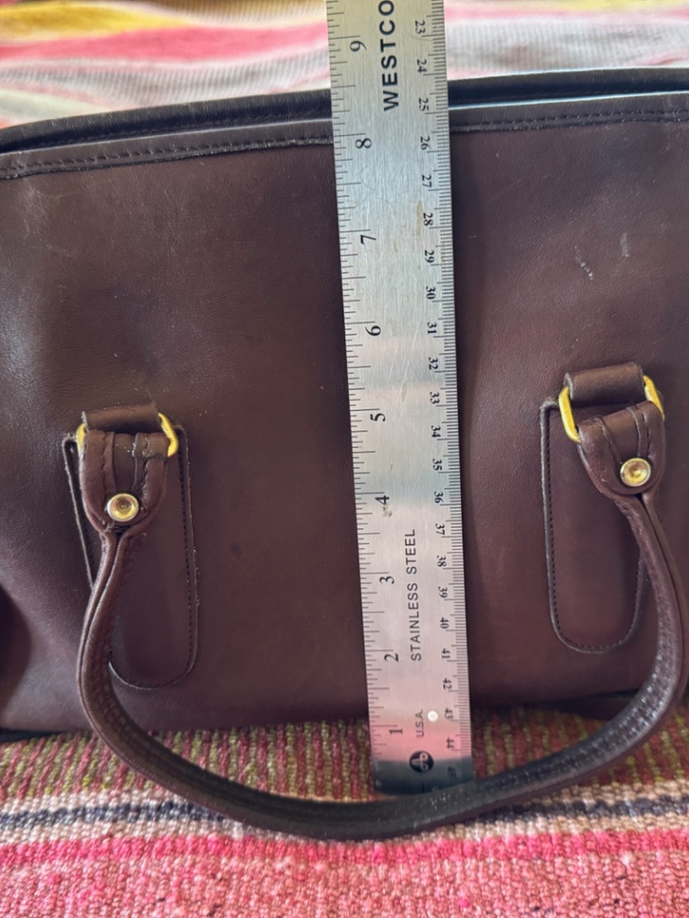COACH Bag Leather Brown - Picture 10 of 10